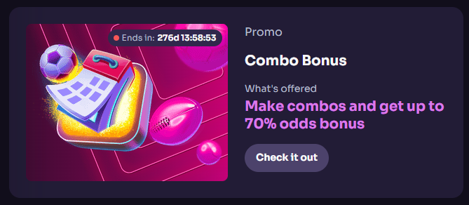 Combo Bonus für Sportwetten